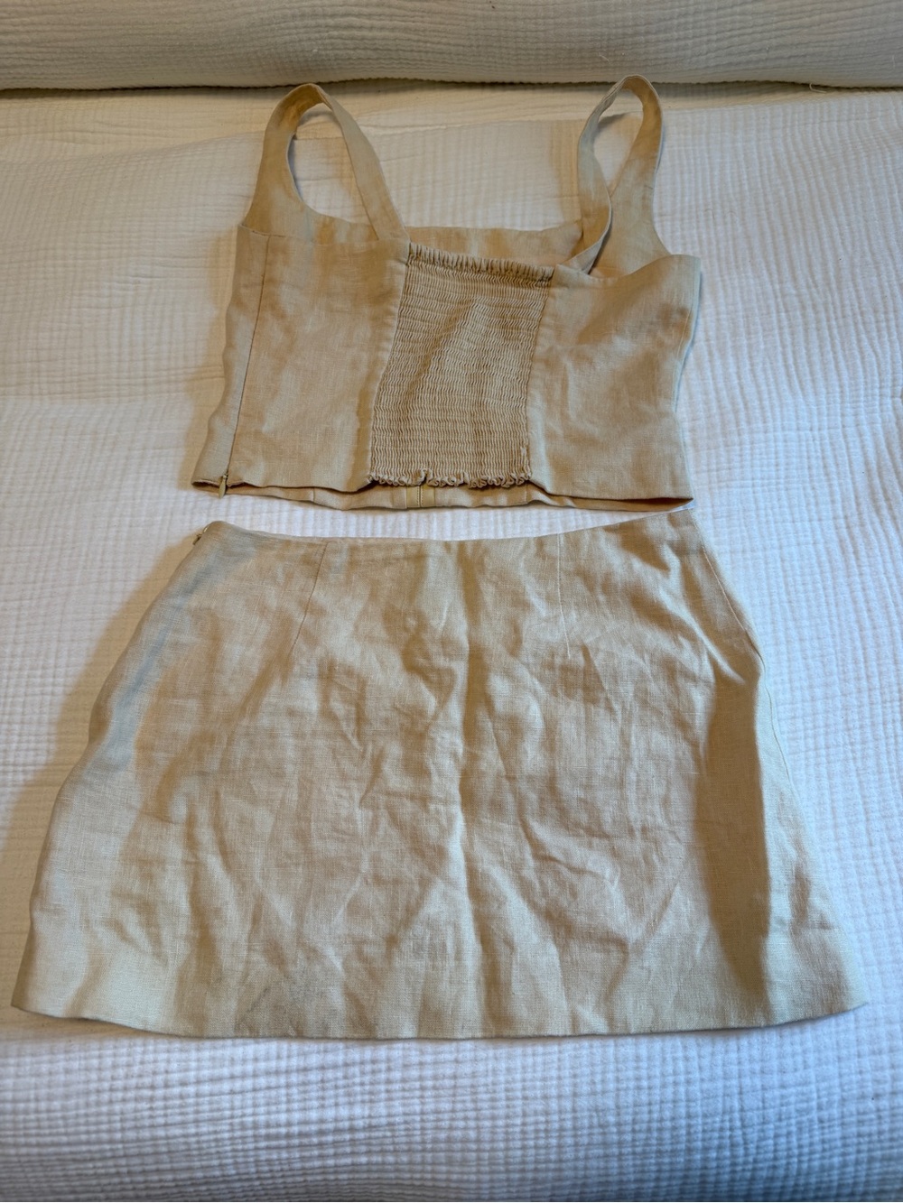 Reformation - Linen Embroidered Skirt Set - 2/4 - Picture 6 of 12